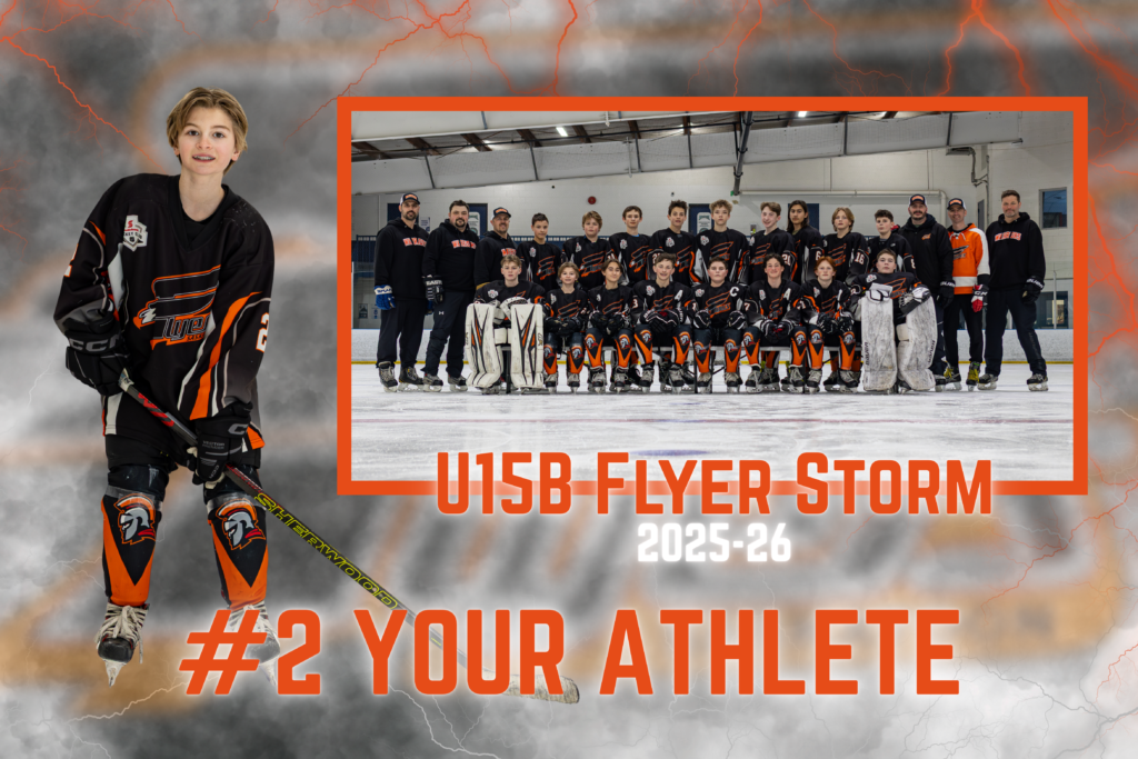 Saskatoon minor hockey player portrait and team photo poster sample - hockey photography by Sask Sports Photography